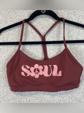 Lululemon Soul Flow Y Bra Strappy Racer back Back No Pads Size 6 W2CRHS